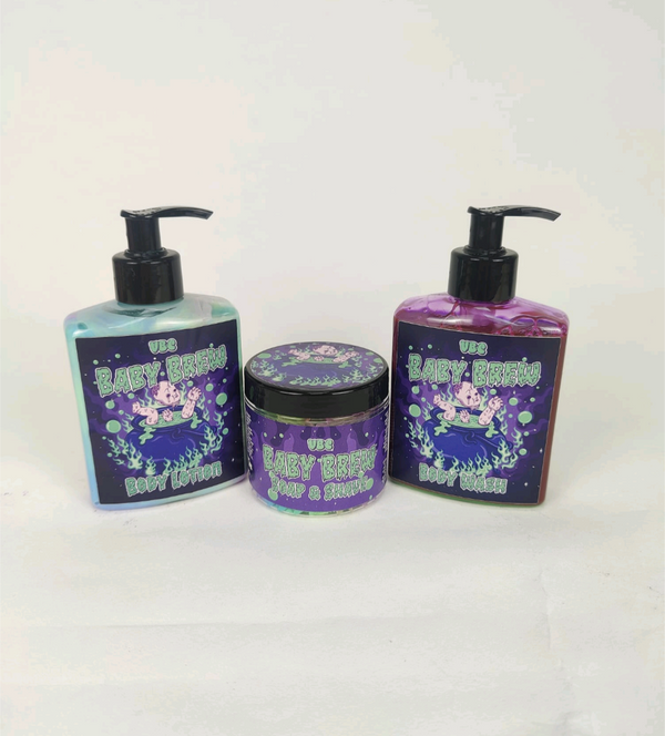 Baby Brew Body Care Trio, Body Wash, Soap and Shave, Lotion